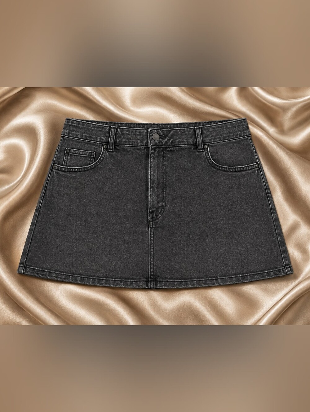 George Women’s Charcoal Denim Mini Skirt – Size 18 – NWOT